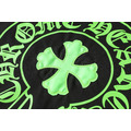 CHROME HEARTS 螢光綠馬蹄形十字徽章短袖 (黑)_5