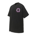 CHROME HEARTS 紫色馬蹄形骷髏徽章短袖 (黑)_1