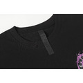 CHROME HEARTS 紫色馬蹄形骷髏徽章短袖 (黑)_6