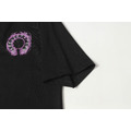 CHROME HEARTS 紫色馬蹄形骷髏徽章短袖 (黑)_5