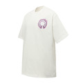 CHROME HEARTS 紫色馬蹄形骷髏徽章短袖 (白)_1