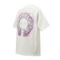 CHROME HEARTS 紫色馬蹄形骷髏徽章短袖 (白)