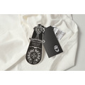 CHROME HEARTS 紫色馬蹄形骷髏徽章短袖 (白)_6