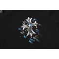 CHROME HEARTS 藍色十字花短袖 (黑)_4