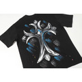 CHROME HEARTS 藍色十字花短袖 (黑)_2