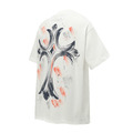CHROME HEARTS 藍色十字花短袖 (白)