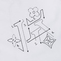 LOUIS VUITTON 解構圖紙短袖 (白)_3