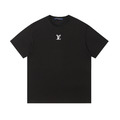 LOUIS VUITTON 簡約刺繡短袖 (黑)