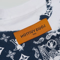 LOUIS VUITTON Monogram 拼接扎染短袖 (白)_7