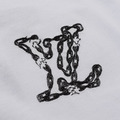LOUIS VUITTON 鐵鏈紋理短袖 (白)_3