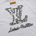 LOUIS VUITTON 鐵鏈紋理短袖 (白)_2