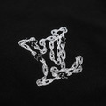 LOUIS VUITTON 鐵鏈紋理短袖 (黑)_3