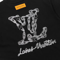 LOUIS VUITTON 鐵鏈紋理短袖 (黑)_2