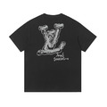 LOUIS VUITTON 手繪塗鴉短袖 (黑)