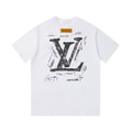 LOUIS VUITTON 粉筆塗鴉短袖 (白)