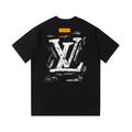 LOUIS VUITTON 粉筆塗鴉短袖 (黑)