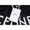 CELINE 大Logo 印花運動短褲 (黑)_4
