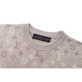 LOUIS VUITTON Monogram 提花圓領衫（米灰色）_2