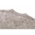 LOUIS VUITTON Monogram 提花圓領衫（米灰色）_3