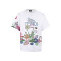 FENDI Future 拼色印花平紋針織短袖