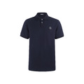 MONCLER 標識貼片棉質POLO衫（深藍色）