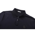 MONCLER 標識貼片棉質POLO衫（深藍色）_3