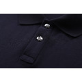 MONCLER 標識貼片棉質POLO衫（深藍色）_4