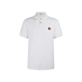 MONCLER 標識貼片棉質POLO衫（白色）