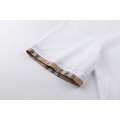 BURBERRY 格紋拼色圓領短袖 (白)_2