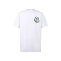 MONCLER 徽標膠漿印花舒適合身圓領短袖 (白)