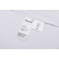 PRADA 胸前口袋棉質寬鬆短袖POLO衫 (白)_6