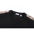 BURBERRY 格紋裝飾棉質短袖 (黑)_4
