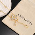 LOUIS VUITTON 四葉草垂墜小LV項鍊_2