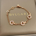 BVLGARI 玫瑰金招財錢幣手鍊_1