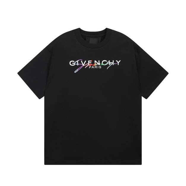 GIVENCHY PARIS 刺繡標識短袖 (黑)