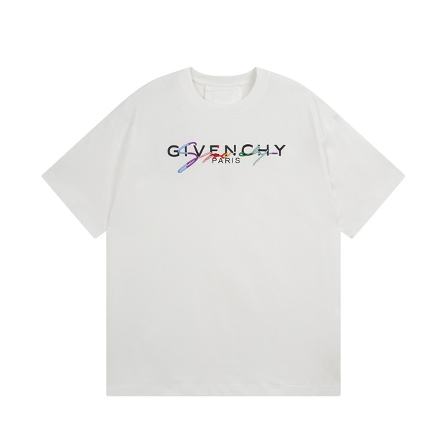 GIVENCHY PARIS 刺繡標識短袖 (白)