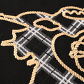 BURBERRY 後背戰馬格紋短袖 (黑)_4