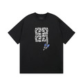 GIVENCHY 蝴蝶鞭子圖案印花短袖 (黑)