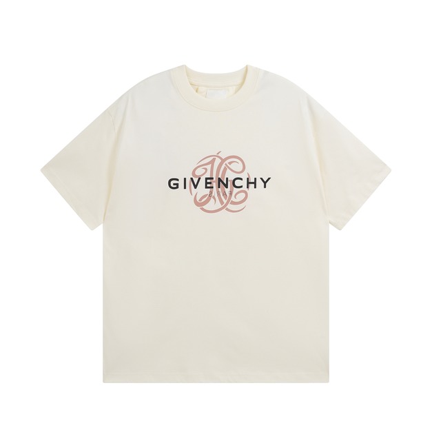 GIVENCHY 字母圖案印花短袖 (米白)