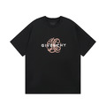 GIVENCHY 字母圖案印花短袖 (黑)