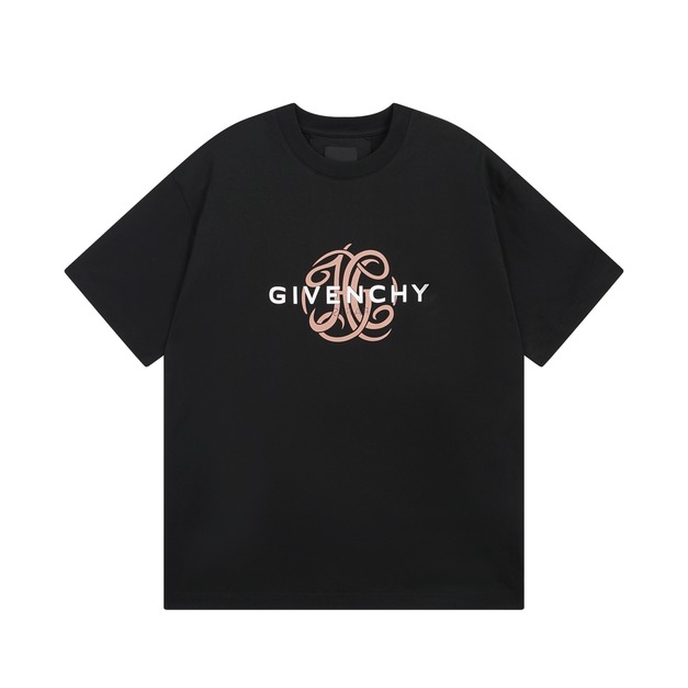 GIVENCHY 字母圖案印花短袖 (黑)