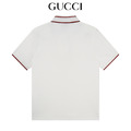 GUCCI 羅紋提花短袖Polo衫 (白)_1