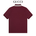 GUCCI 羅紋提花短袖Polo衫 (紅)_1