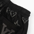 LOUIS VUITTON 滿版浮雕老花短褲 (黑)_7