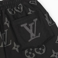 LOUIS VUITTON 滿版浮雕老花短褲 (黑)_5