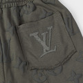 LOUIS VUITTON 滿版浮雕老花短褲 (灰綠)_2