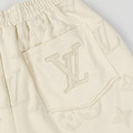 LOUIS VUITTON 滿版浮雕老花短褲 (杏色)_6