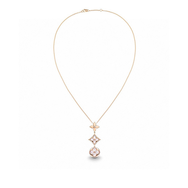 LOUIS VUITTON Diamond Blossom系列 三花項鍊