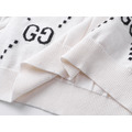 GUCCI 雙G針織毛衣Polo短袖 (白)_6