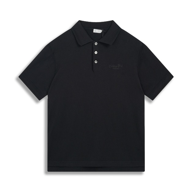 DIOR LOGO刺繡針織Polo衫